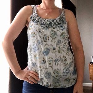 Free in bundle LOFT floral tank loop neckline